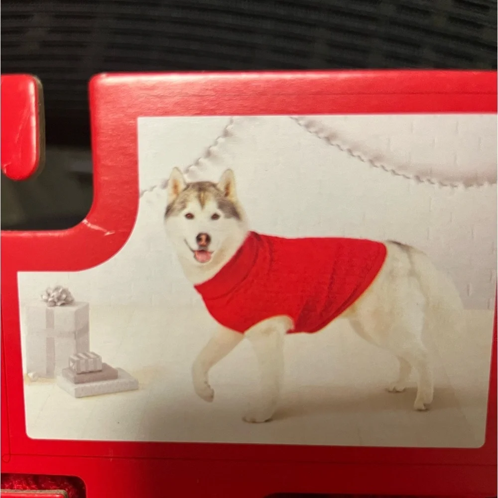 Red Dog Pet Extra large Chunky Knit Sweater